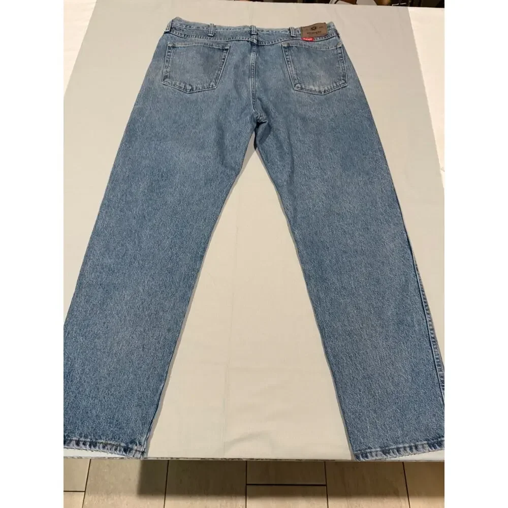 Wrangler Authentics 96501DS Jeans Mens 38x32 Regular Fit 100% Cotton Blue